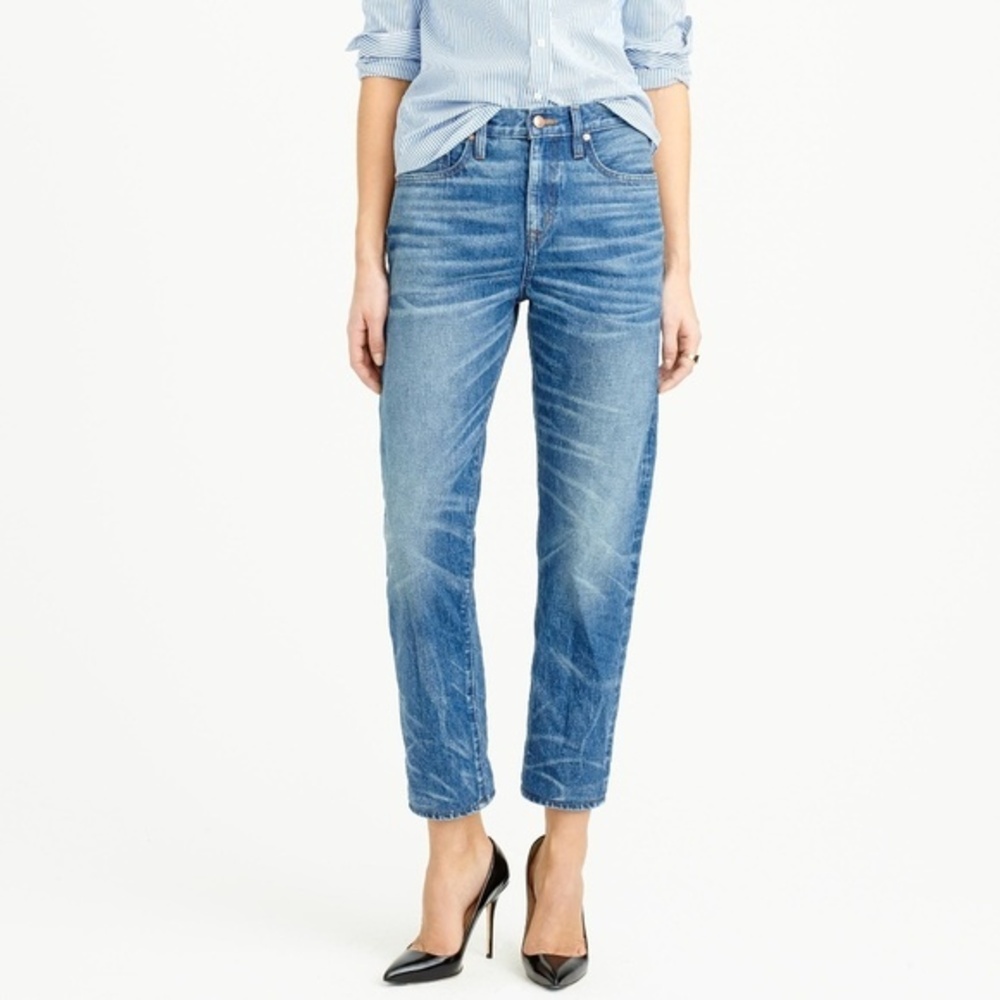 $238 J.Crew X Point Sur Shoreditch Selvedge Cropped Straight Jeans 26